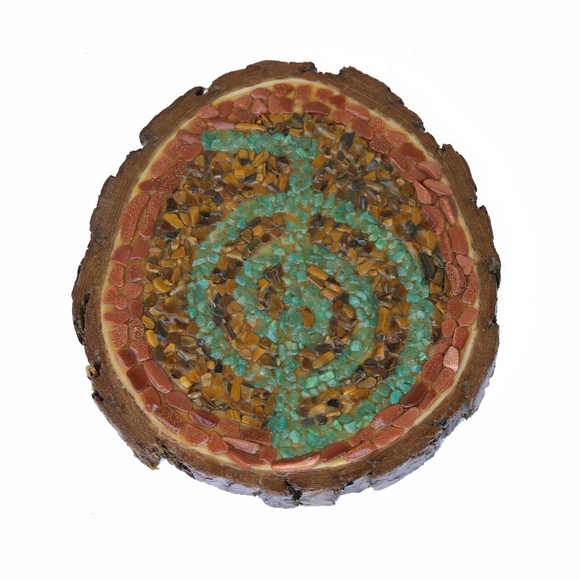 Reiki Cho Ku Rei Crystal Grid Altar Mosaic Art - Picture 5 of 7